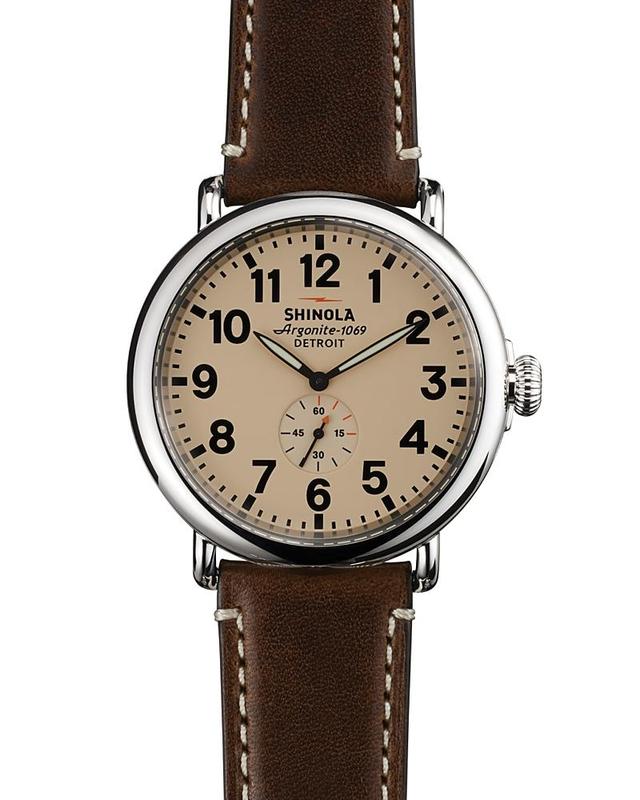 Shinola The Runwell Dark Coffee & Cream Dial Watch, 47mm Product Image