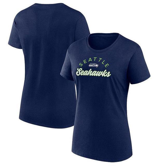 Womens Fanatics College Navy Seattle Seahawks Primary Component T-shirt Product Image