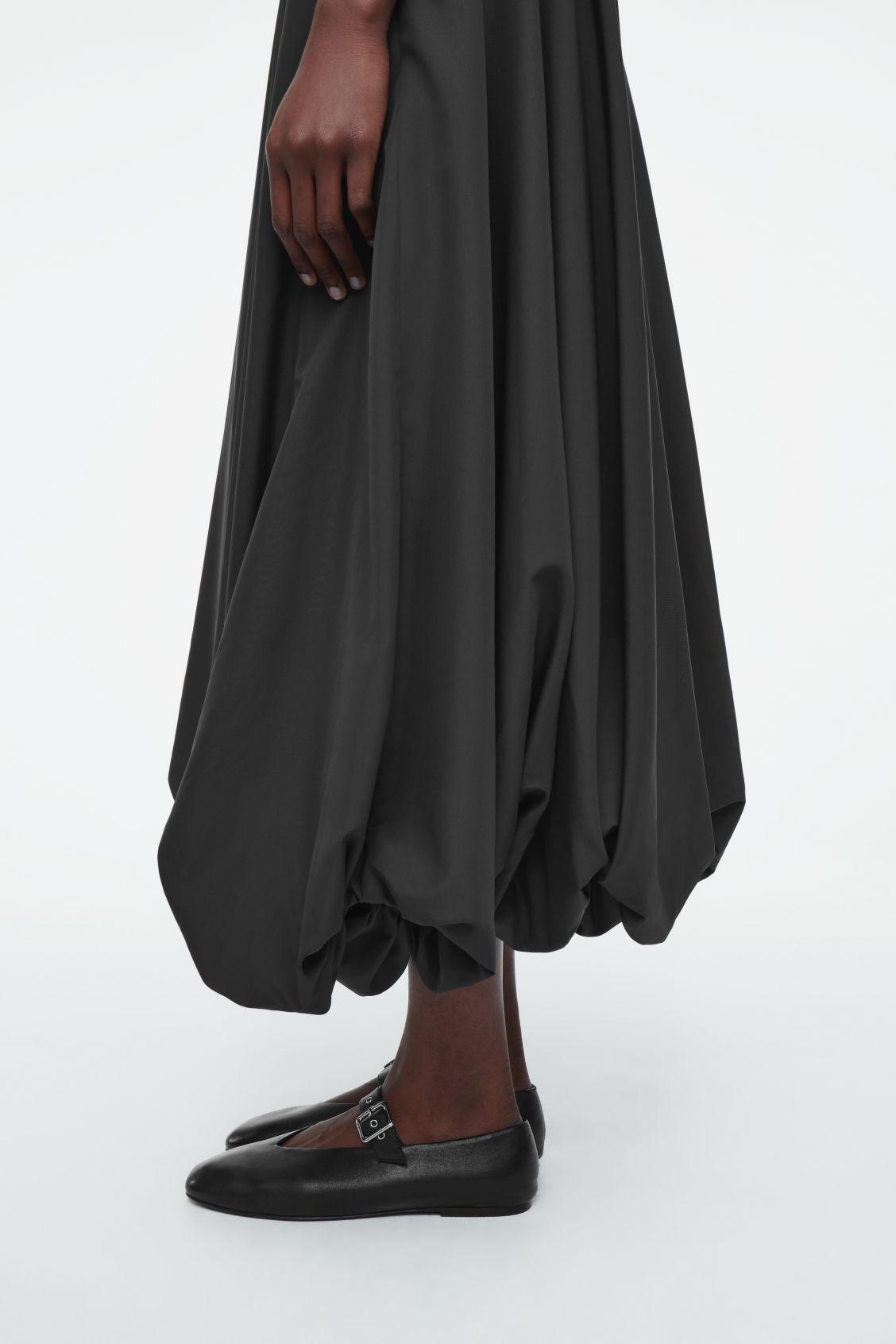 BALLOON-HEM MAXI SKIRT Product Image