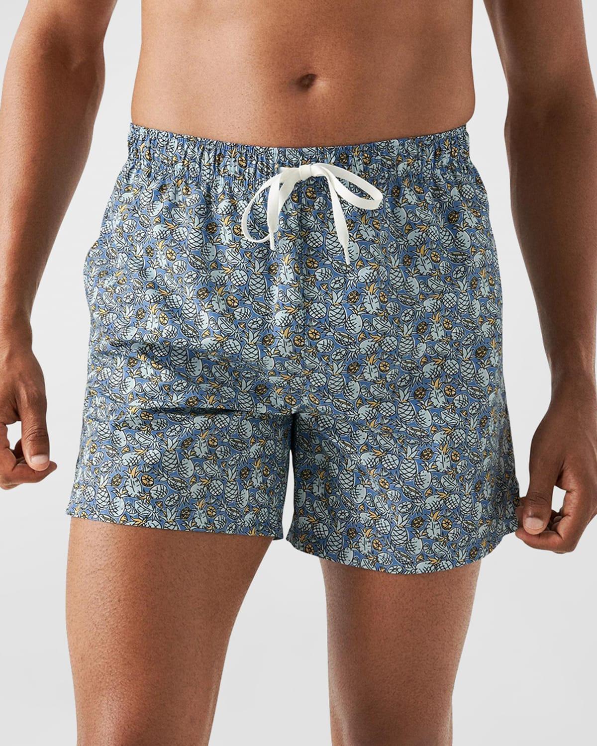 Mens Pineapple Drawstring Swim Shorts Product Image