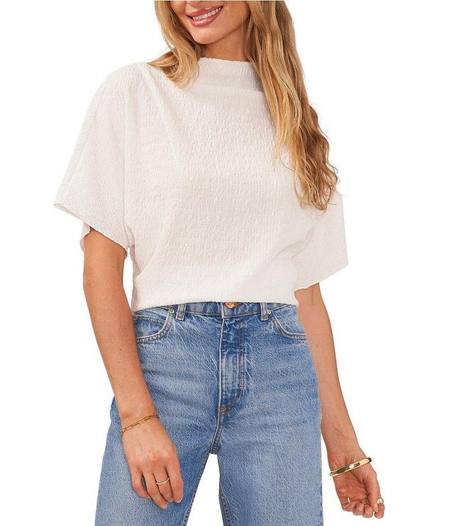 Vince Camuto Knit Cowl Neck Short Sleeve Blouse Product Image