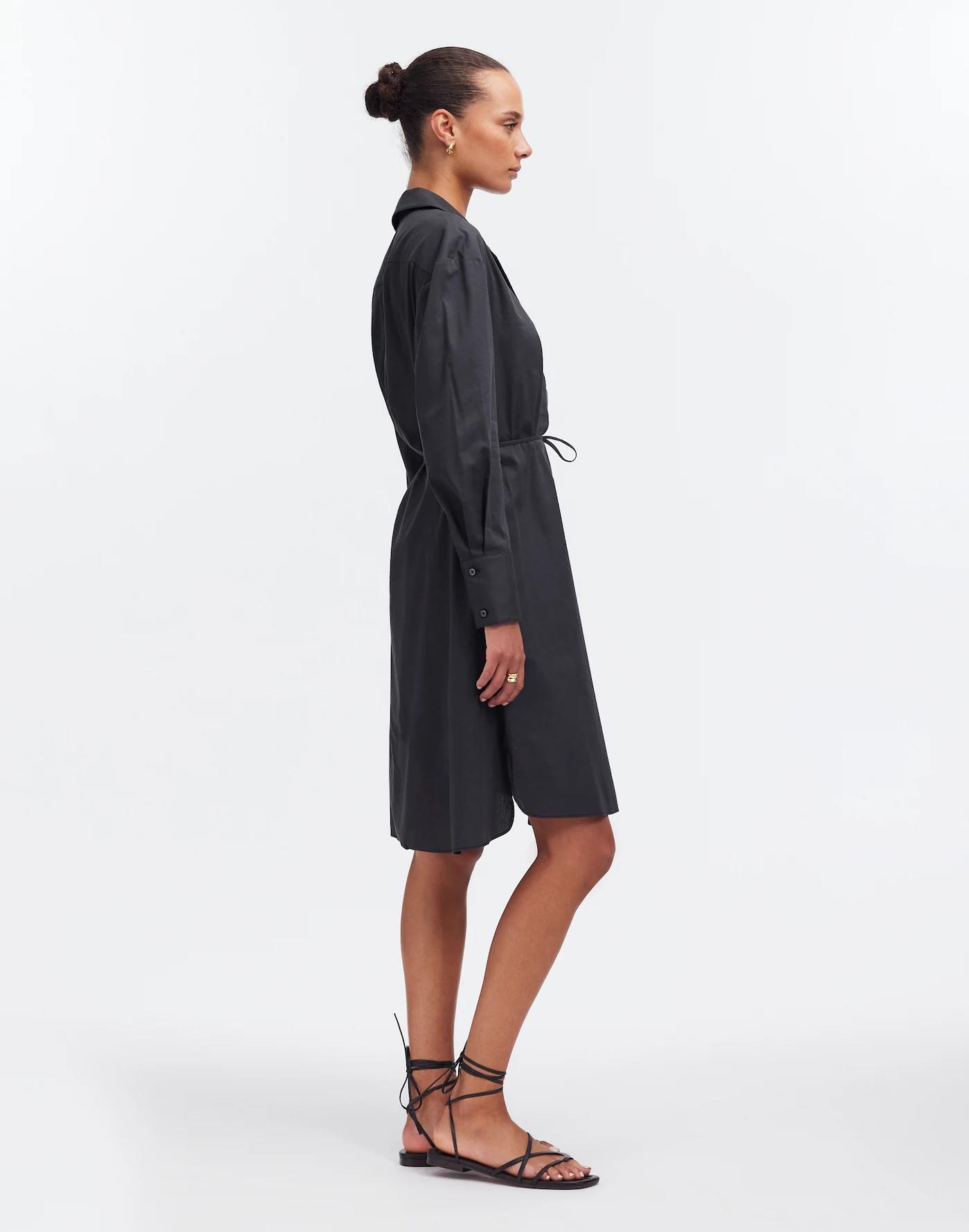 Belted Mini Shirtdress Product Image