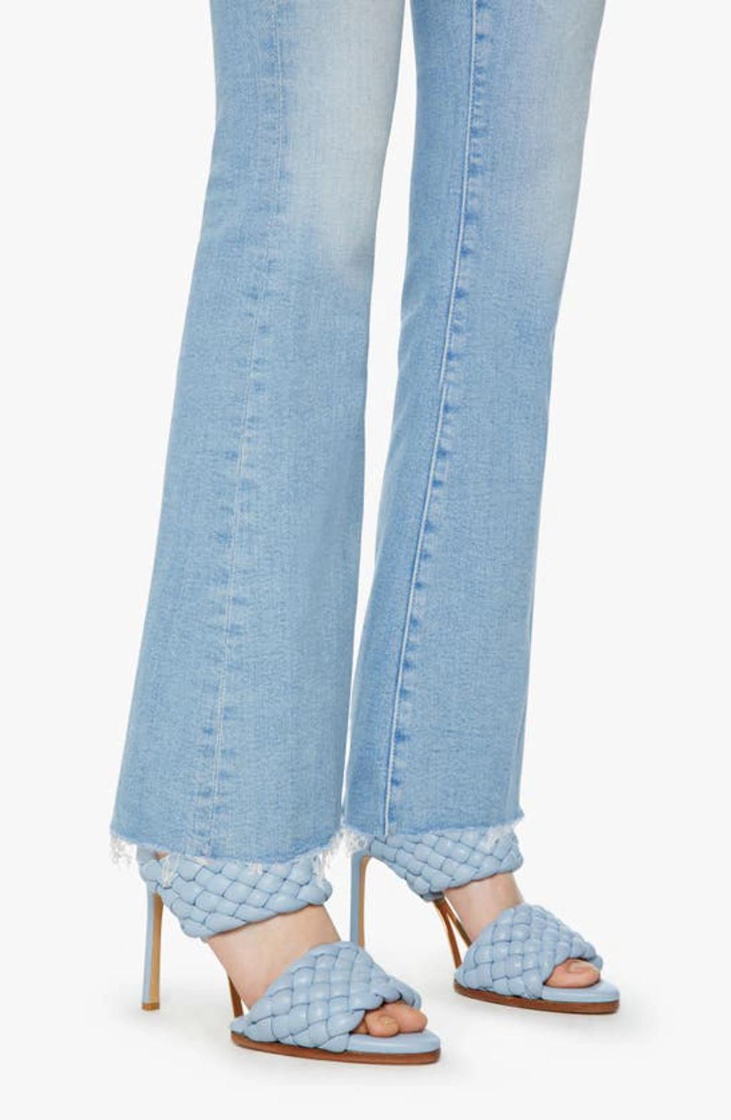 The Runaway High Waist Frayed Hem Jeans In California Cruiser Product Image