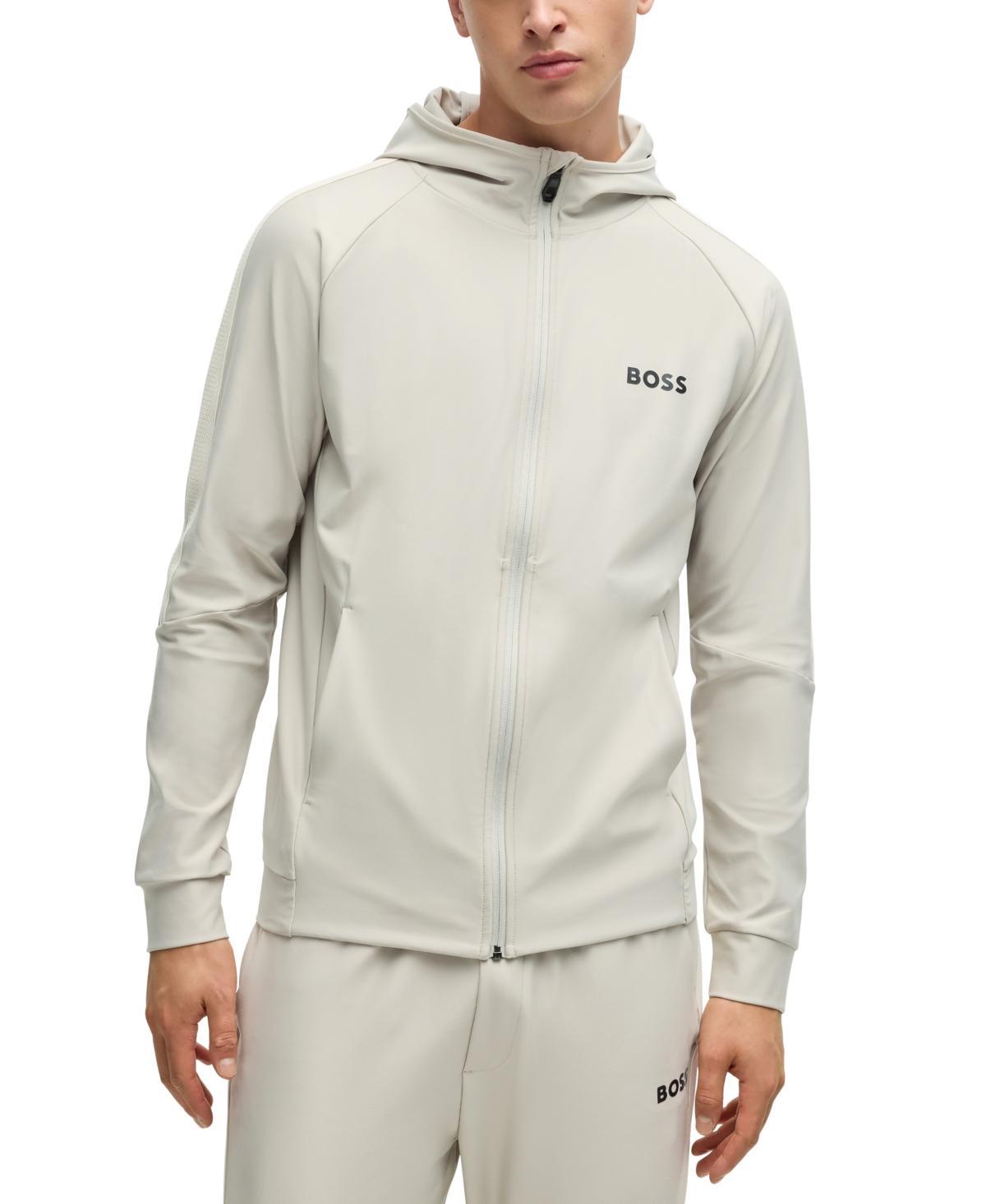 Boss X Matteo Mens Berrettini Regular-Fit Zip-Up Hoodie Product Image