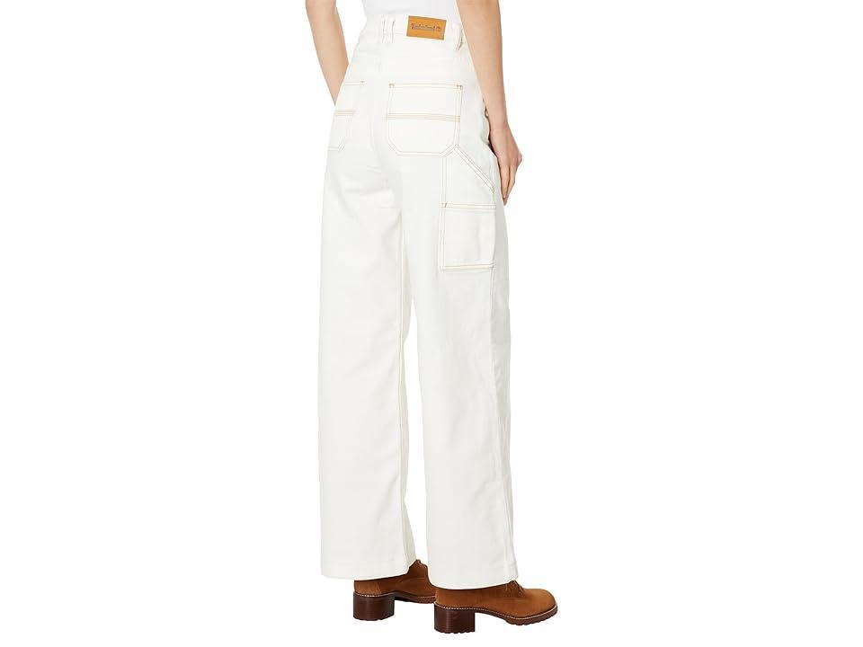 Timberland Refibra Carpenter Pants (Vintage White) Women's Clothing Product Image