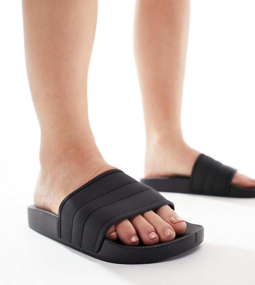 ASOS DESIGN Wide Fit Final pool slides Product Image