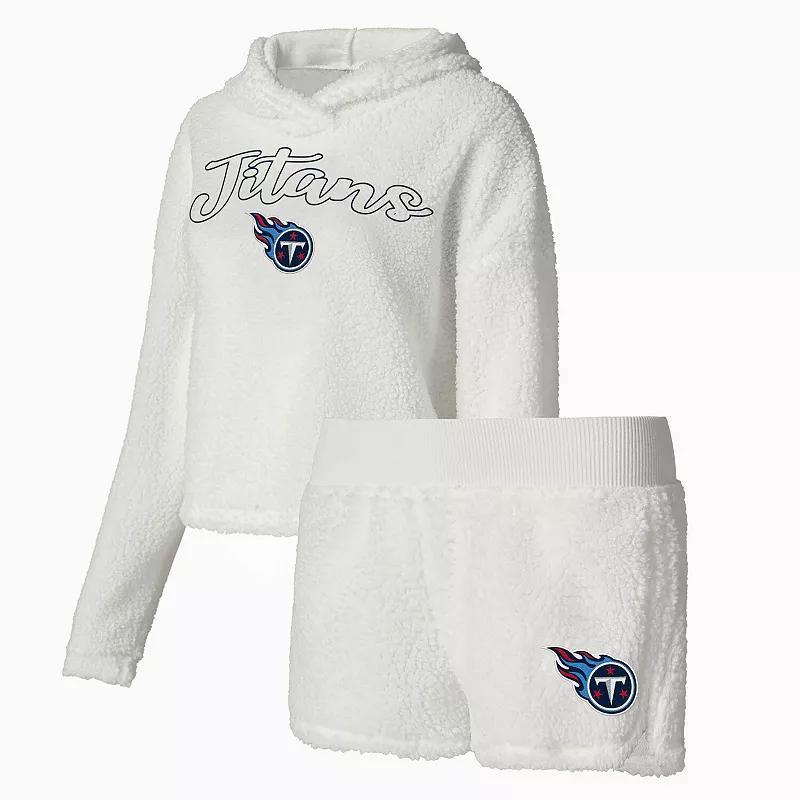 Womens Concepts Sport Tennessee Titans Fluffy Pullover Sweatshirt & Shorts Sleep Set Product Image