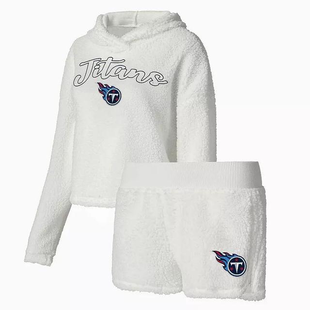 Womens Concepts Sport Tennessee Titans Fluffy Pullover Sweatshirt & Shorts Sleep Set Product Image