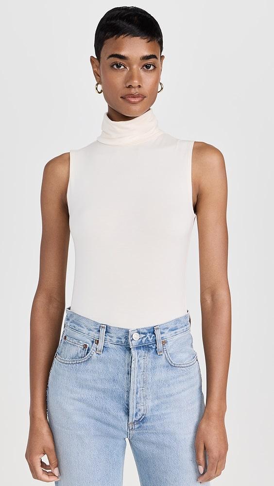 L'AGENCE Ceci Sleeveless Turtleneck Tee | Shopbop Product Image