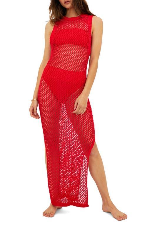 Womens Holly Net Cover-Up Midi-Dress Product Image