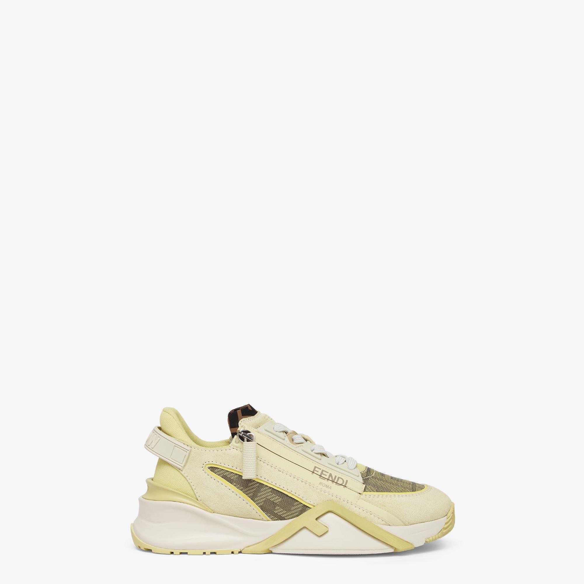 Fendi FlowYellow suede low-tops Product Image