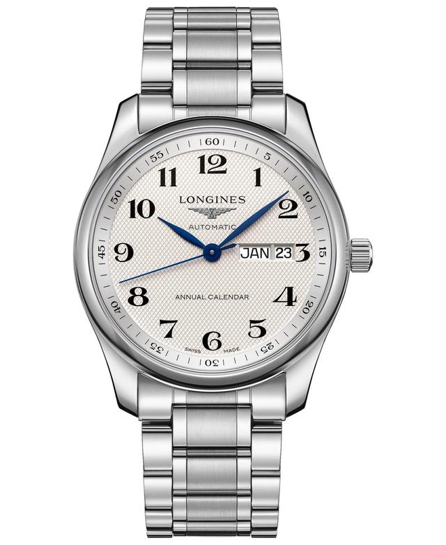 Longines Mens Swiss Automatic Master Stainless Steel Bracelet Watch 40mm Product Image