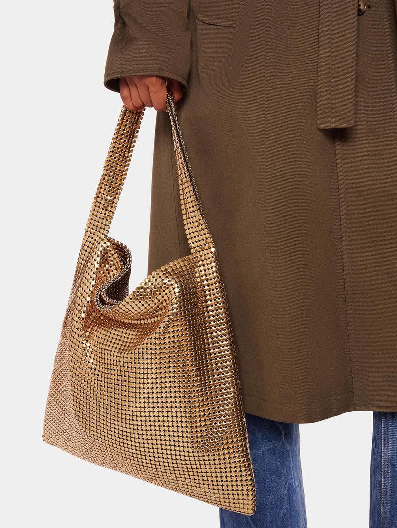 GOLD PIXEL METALLIC TOTE BAG Product Image