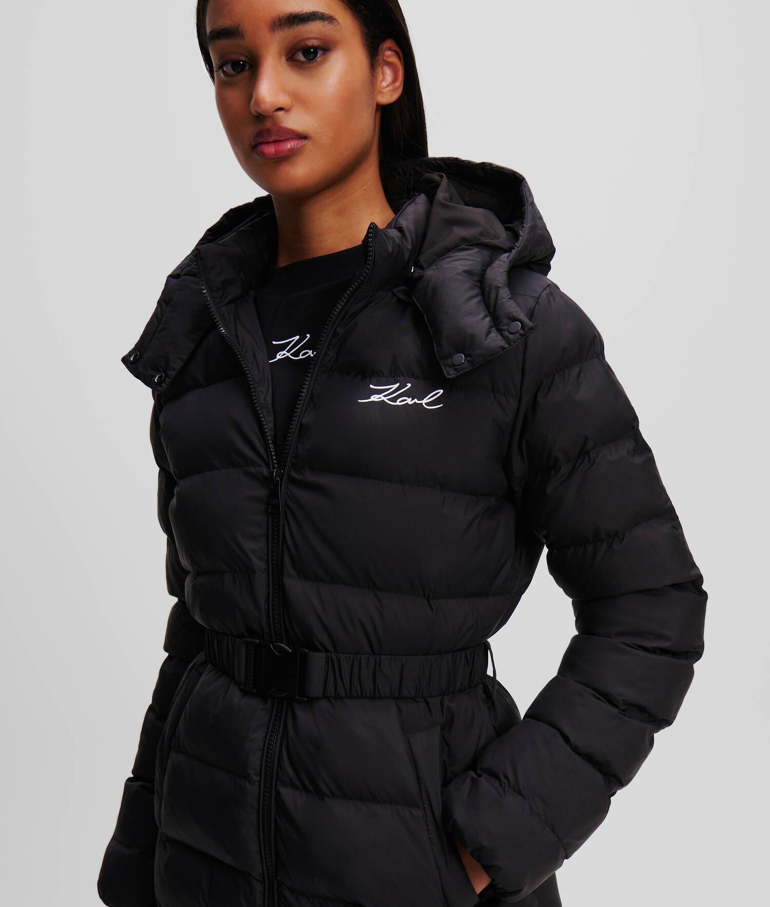 KARL SIGNATURE LONG PUFFER JACKET Product Image