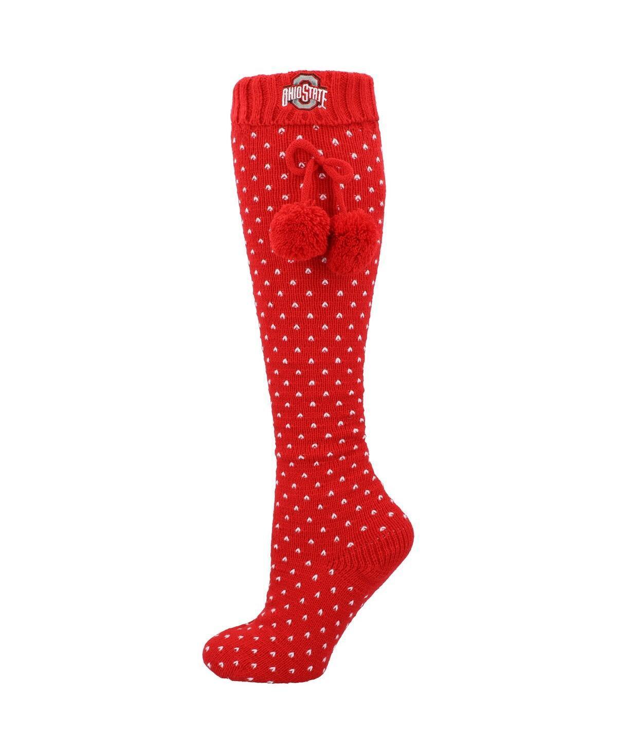 Womens ZooZatz Scarlet Ohio State Buckeyes Knee High Socks Product Image