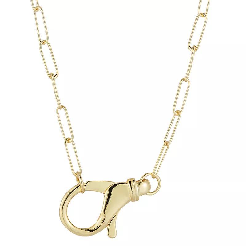 Sunkissed Sterling Bar Chain Necklace, Womens Gold Tone Product Image