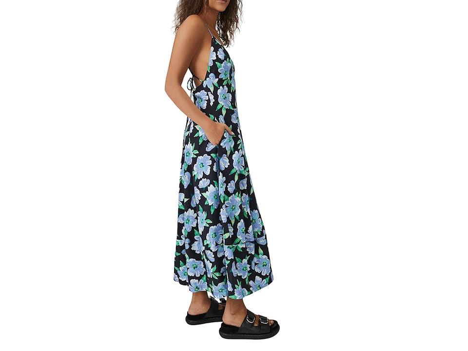 Free People Finer Things Printed Midi Dress Combo) Women's Clothing Product Image