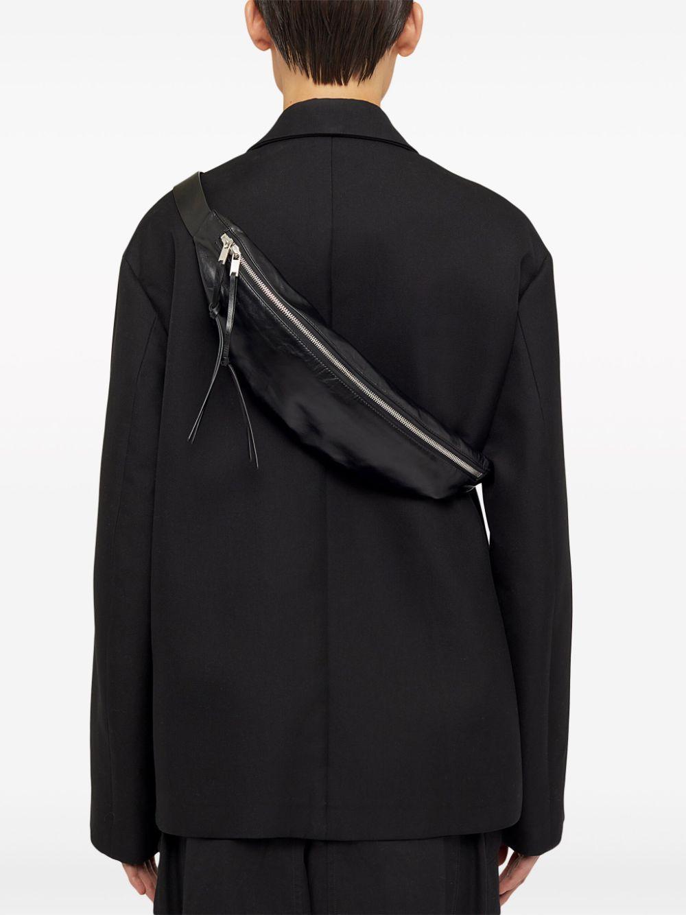 JIL SANDER Smooth-grain Leather Belt Bag In Black Product Image