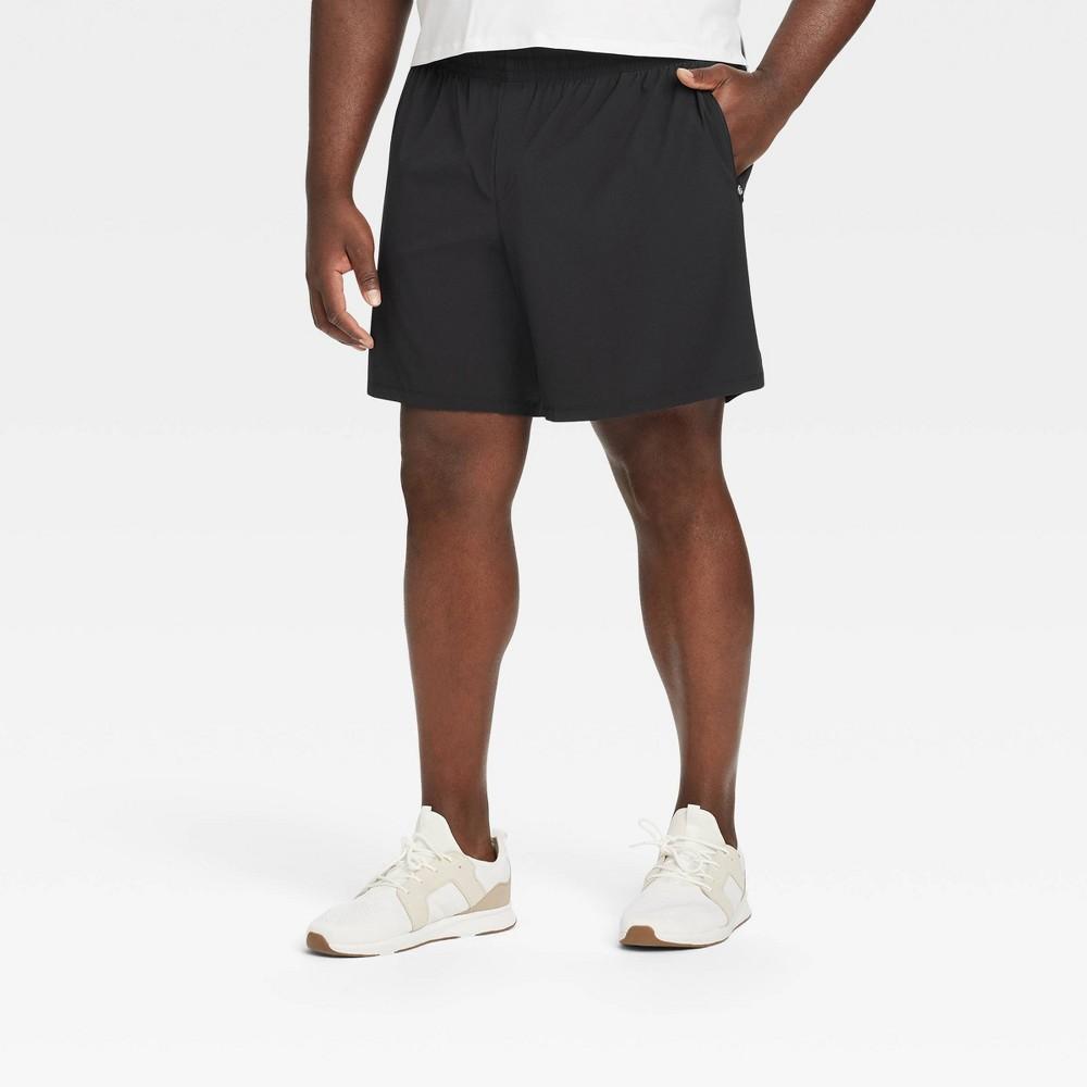 Mens Big Stretch Woven Shorts 7 - All In Motion Black Solid 2XL Product Image