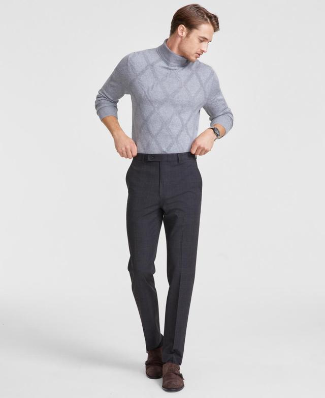 Calvin Klein Mens Slim-Fit Plaid Dress Pants Product Image