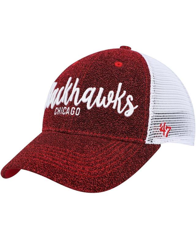 Womens 47 /White Chicago Blackhawks Encore MVP Trucker Snapback Hat Product Image