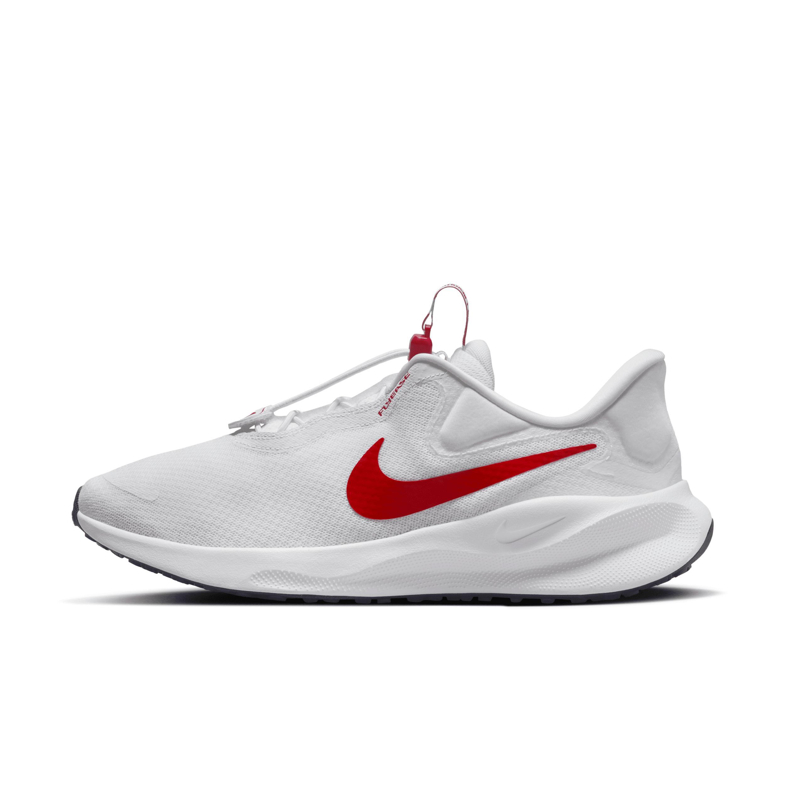 Nike Revolution 7 FlyEase Mens EasyOn Running Shoes White Product Image