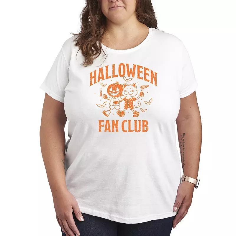 Plus Size Halloween Fan Club Graphic Tee, Womens Product Image