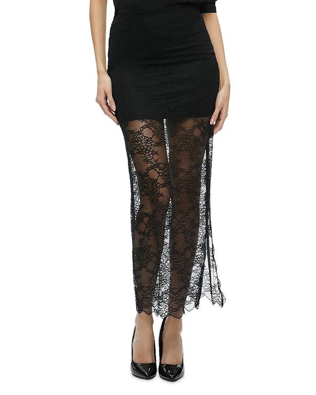 Womens Iyanna Stretch-Lace Midi-Skirt Product Image