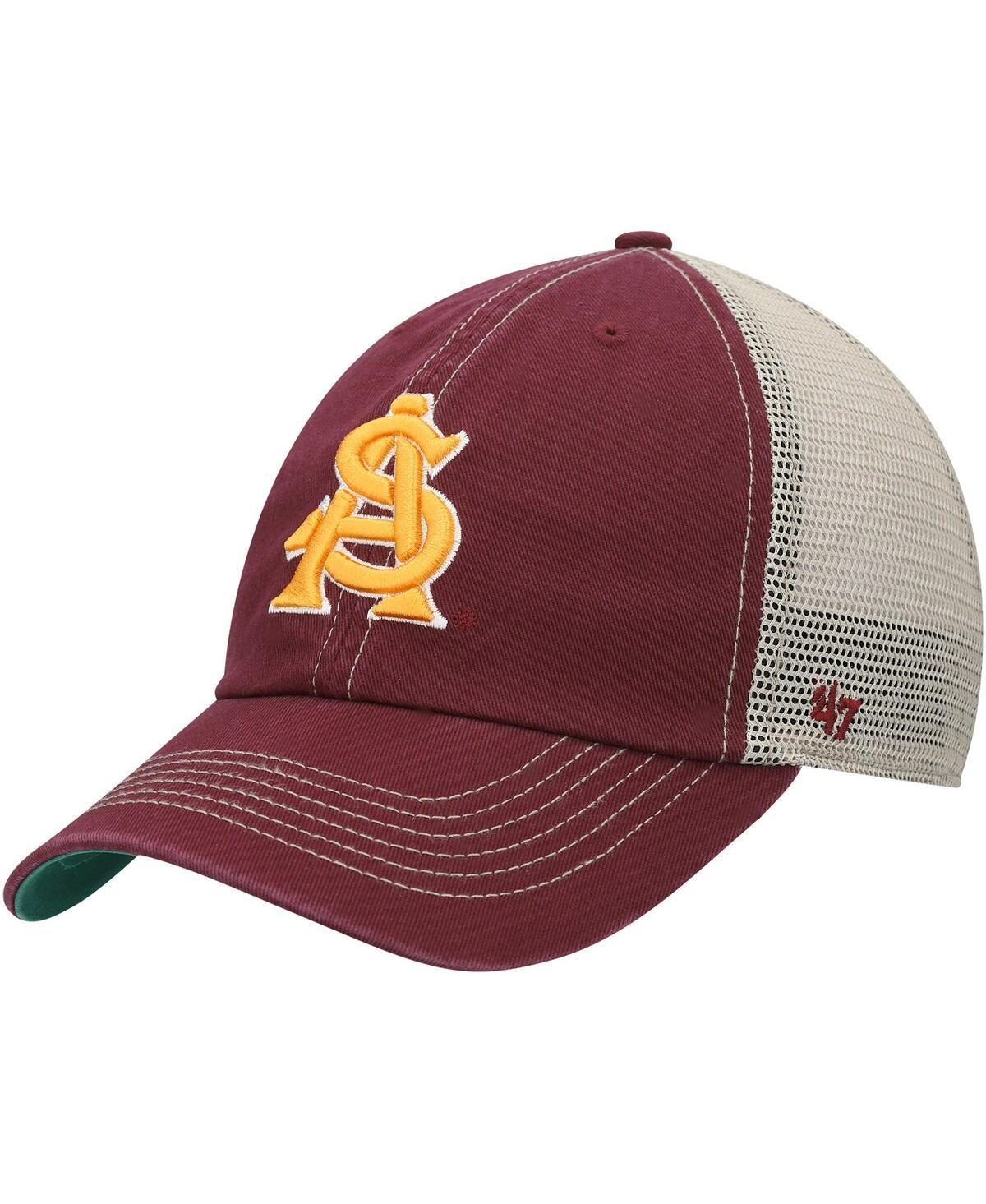 Mens 47 Maroon Arizona State Sun Devils Trawler Trucker Snapback Hat Product Image