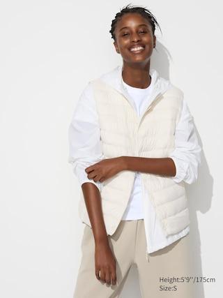 Womens Pufftech Compact Vest with Anti-Static Off White XS UNIQLO US Product Image