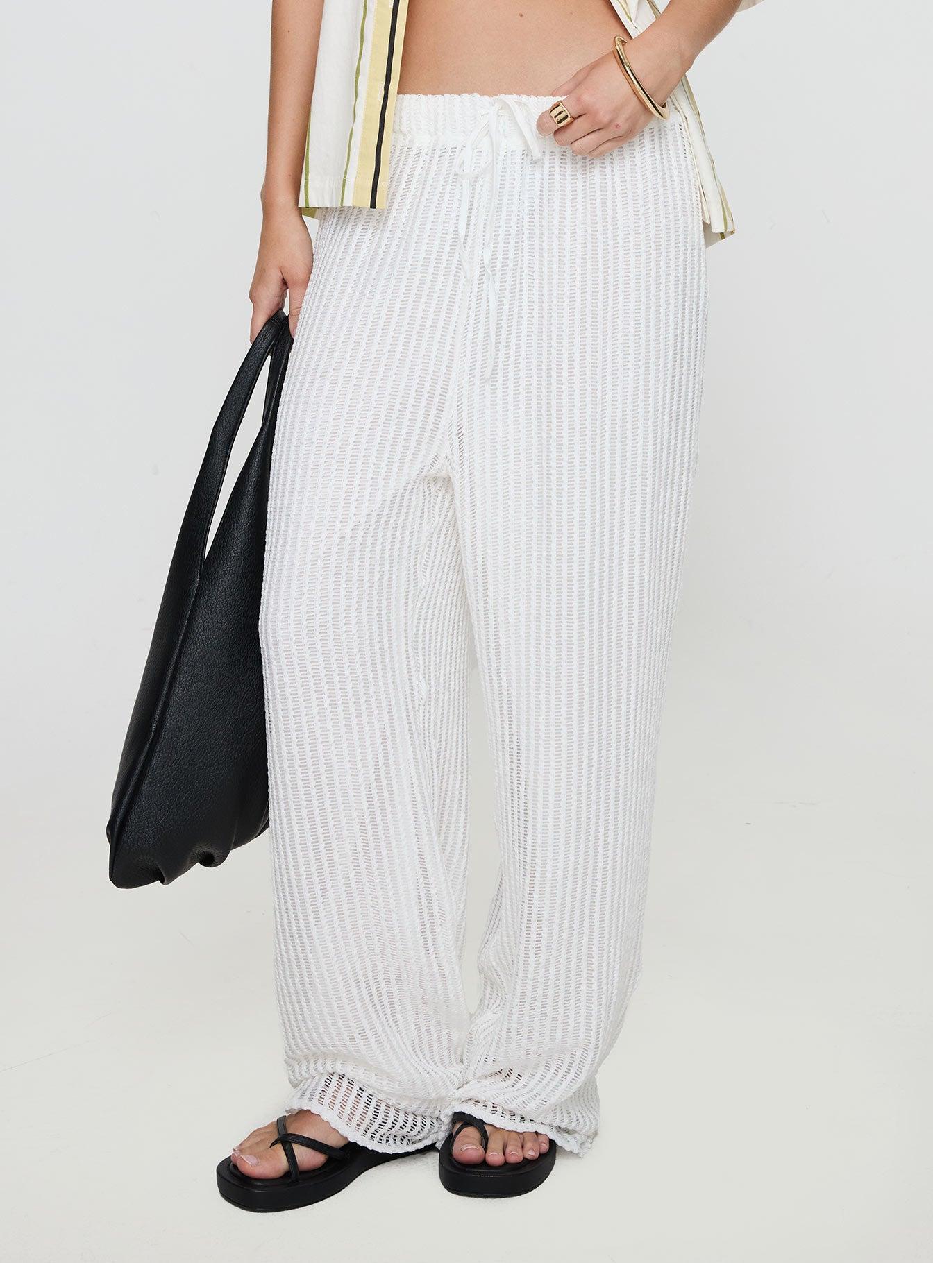 Grove Mesh Pants White Product Image