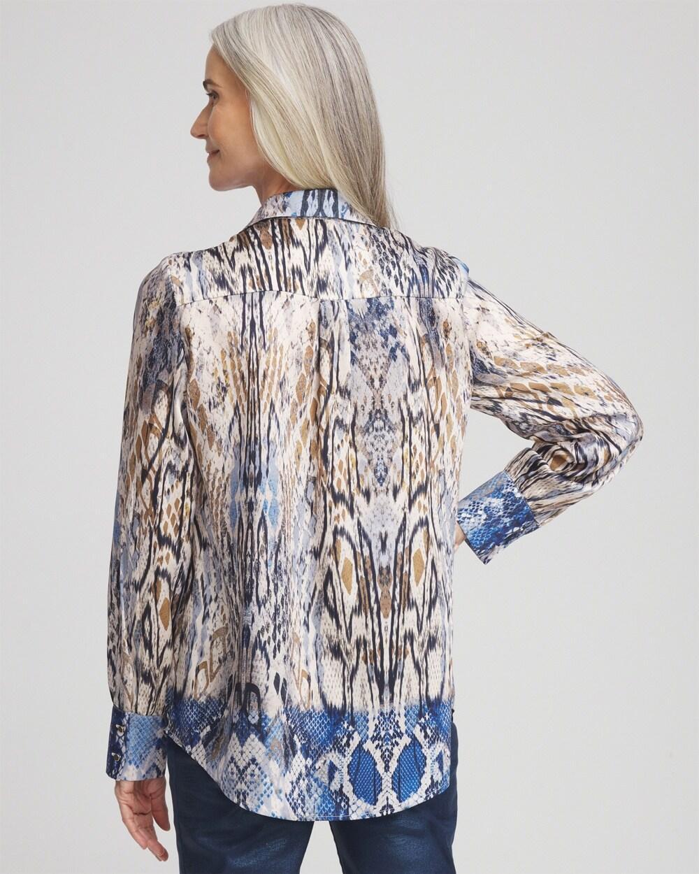 Women's Ombre Snake Print Tunic Top Product Image