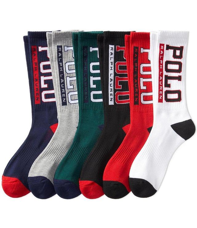 Polo Ralph Lauren Logo-Detailed Crew Socks 6-Pack Product Image