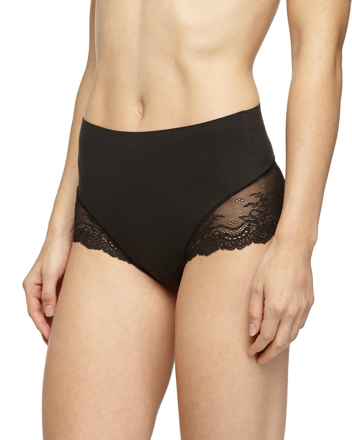 Spanx Undie-tectable Lace Hi-Hipster in black Product Image