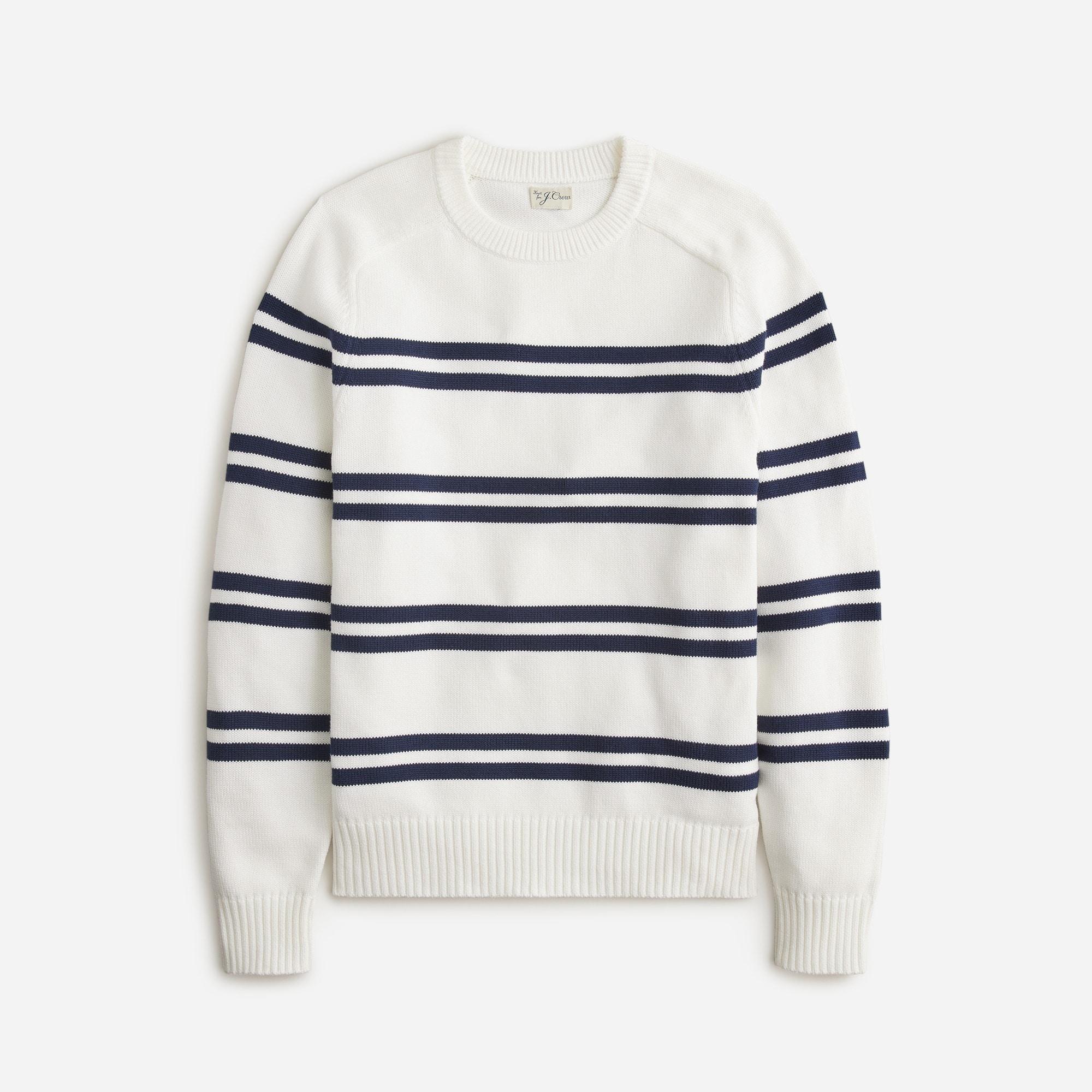 Heritage cotton sweater in stripe Product Image