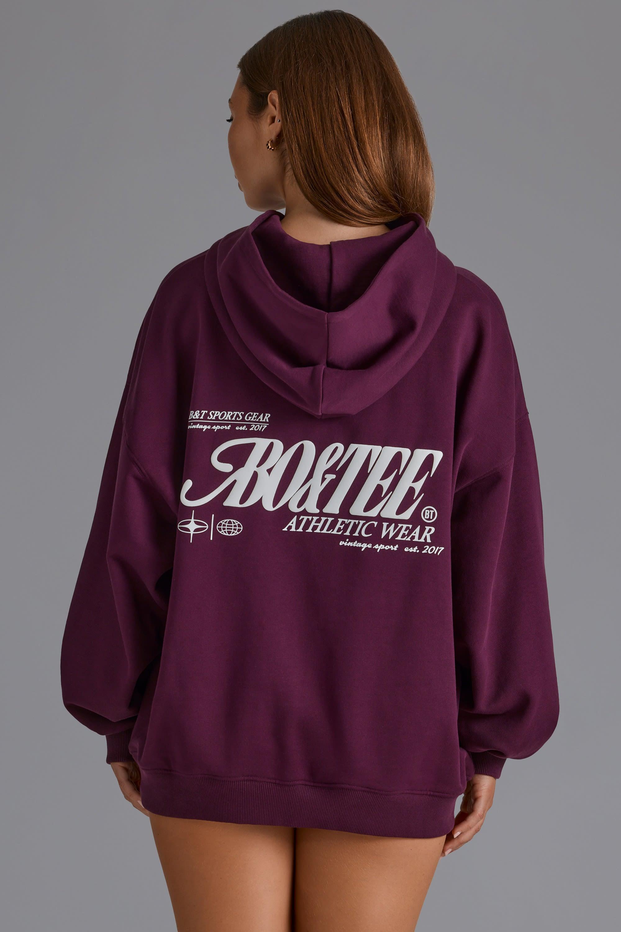 Oversized Hoodie in Grape Product Image