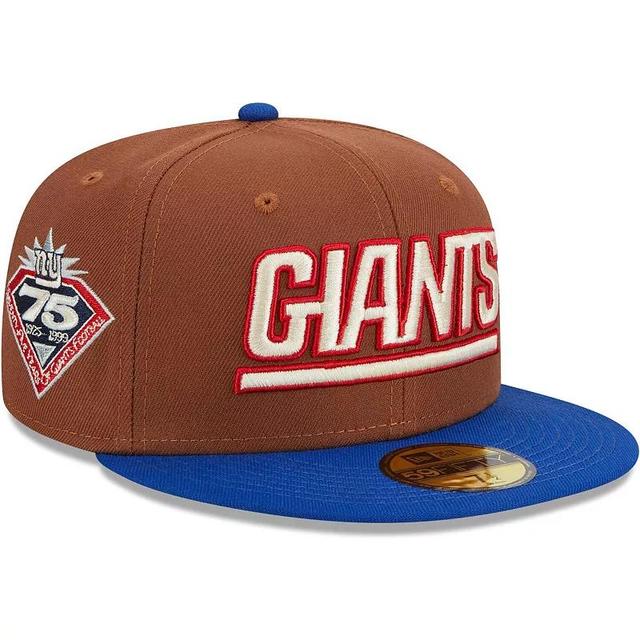 Mens New Era /Royal New York Giants Harvest 75th Anniversary 59FIFTY Fitted Hat Product Image