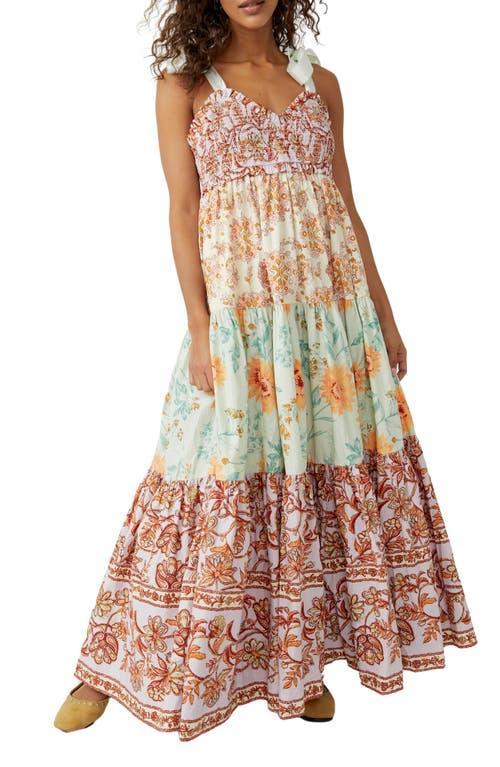 Free People Bluebell Mixed Print Cotton Maxi Dress Product Image