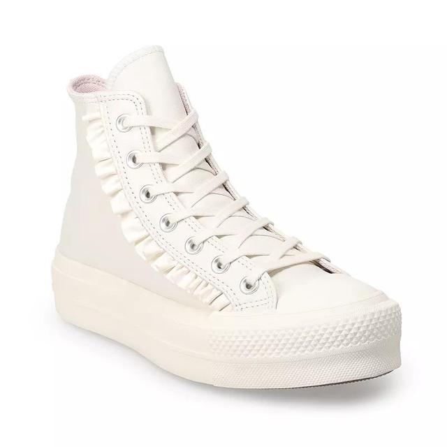 Converse Chuck Taylor All Star Lift Womens Platform High-Top Sneakers Ivory Product Image