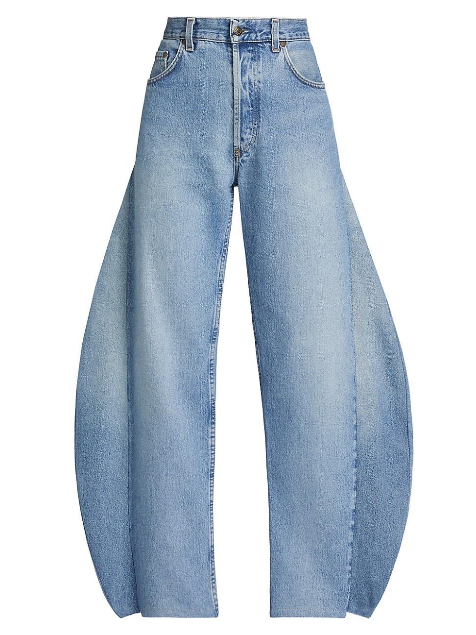 Womens Curved Barrel Jeans Product Image