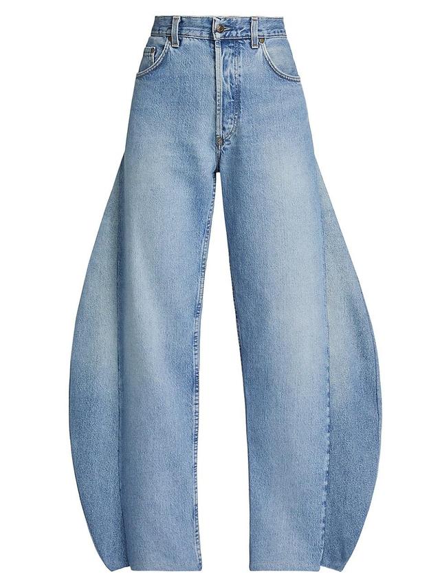 Womens Curved Barrel Jeans Product Image