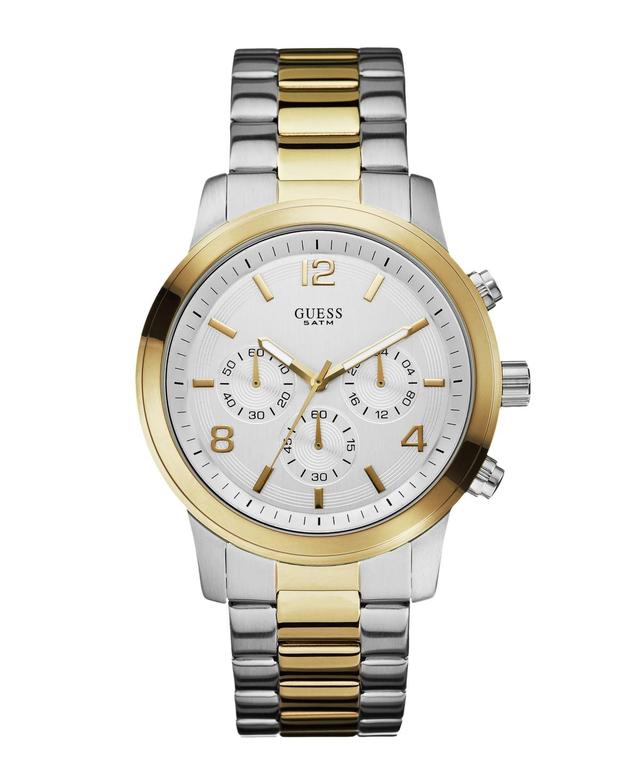 Guess Mens Multi-function 2-Tone Stainless Steel Watch 44 mm Product Image