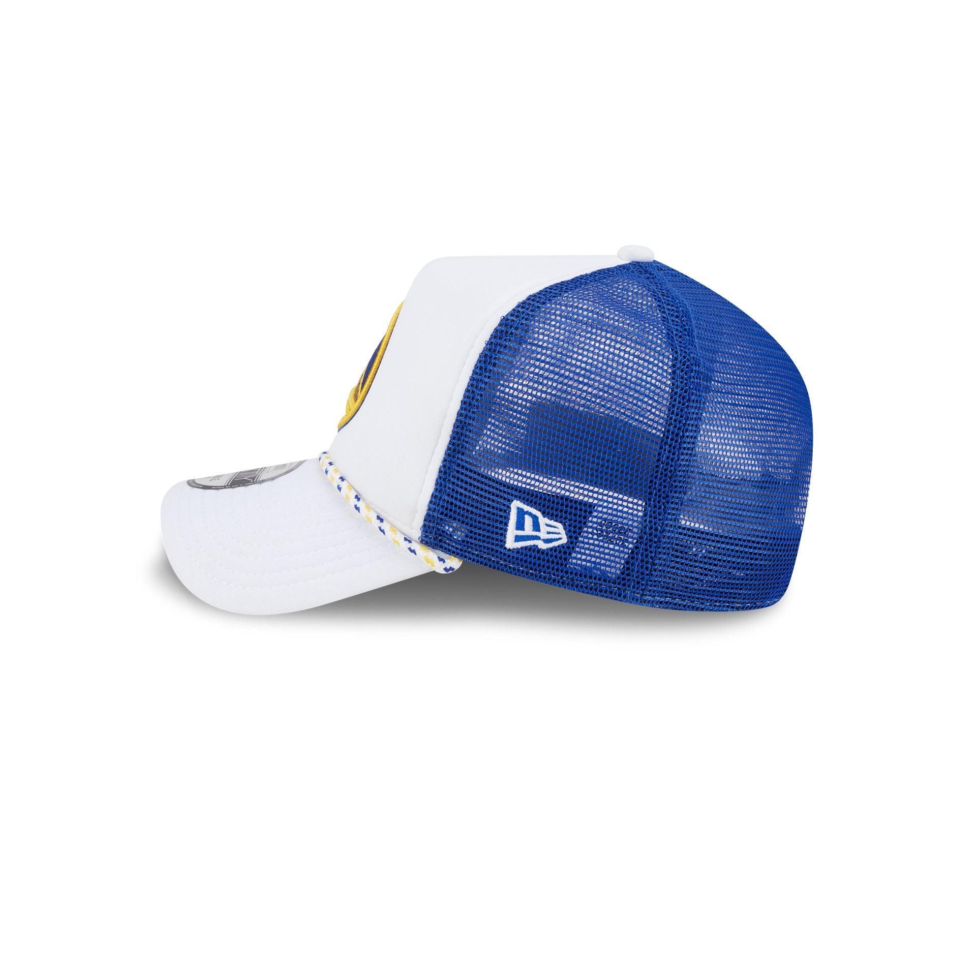 Golden State Warriors Court Sport 9FORTY A-Frame Trucker Hat Male Product Image