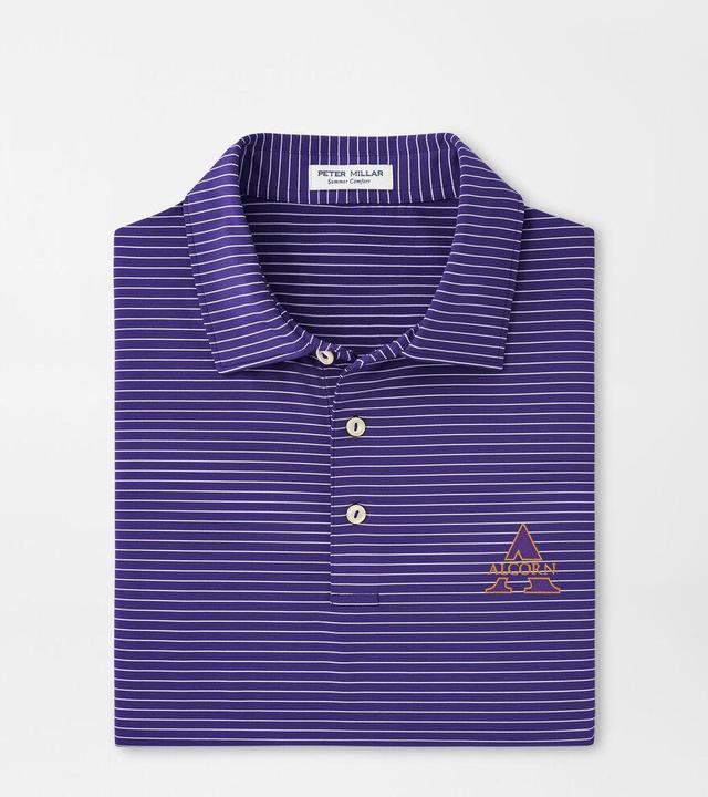 Peter Millar Mens Alcorn State Hemlock Performance Jersey Polo | Color: Purple | Size: M Product Image