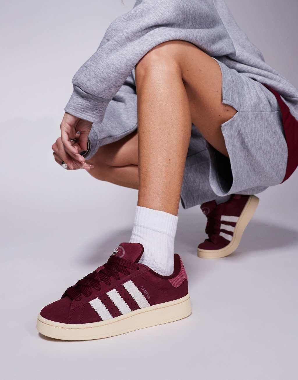 adidas Originals Campus 00s sneakers in burgundy Product Image