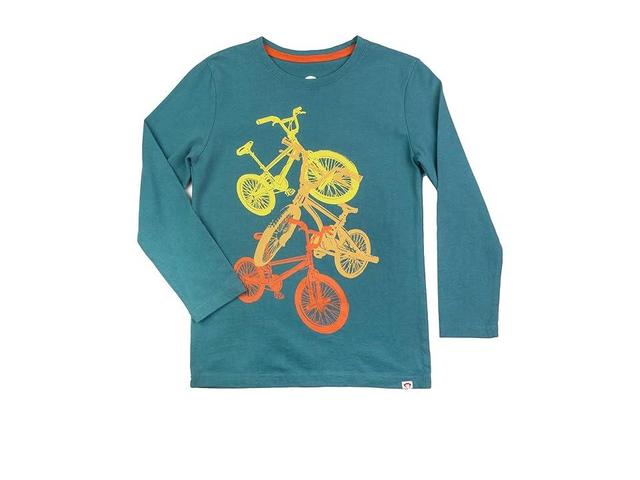 Appaman Kids Graphic Long Sleeve Tee - Bicycles (Toddler/Little Kids/Big Kids) (Hydro) Men's T Shirt Product Image