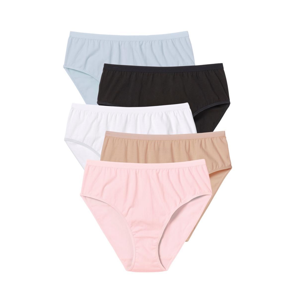 Comfort Choice Womens Hi-Cut Cotton Brief 5-Pack Product Image