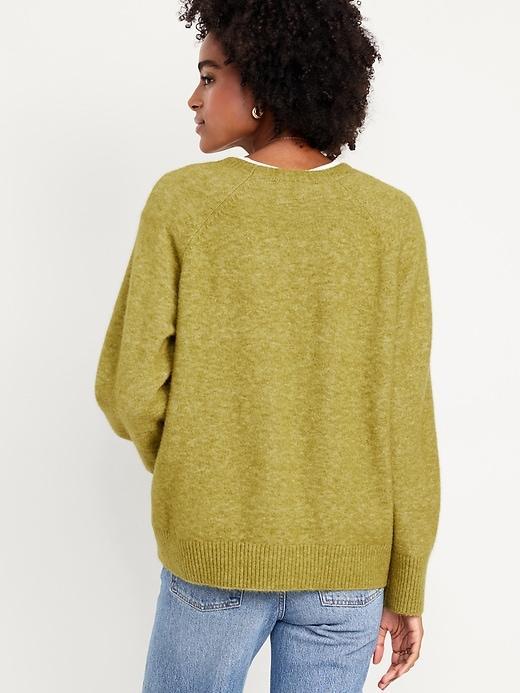 Cozy Crew-Neck Ombré Sweater Product Image