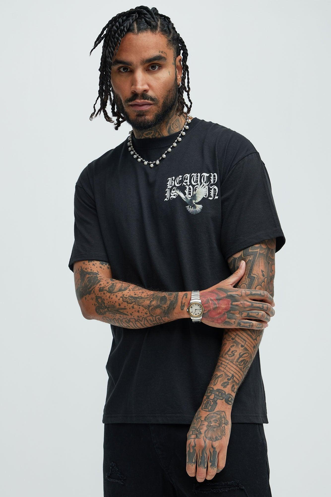 Beauty Is Pain Short Sleeve Tee - Black Product Image