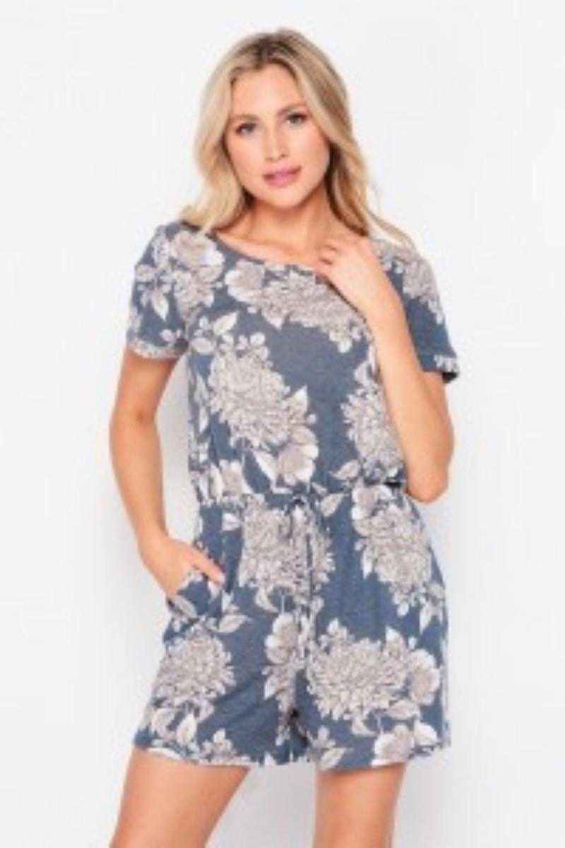 French-Terri Floral-Print Romper Product Image